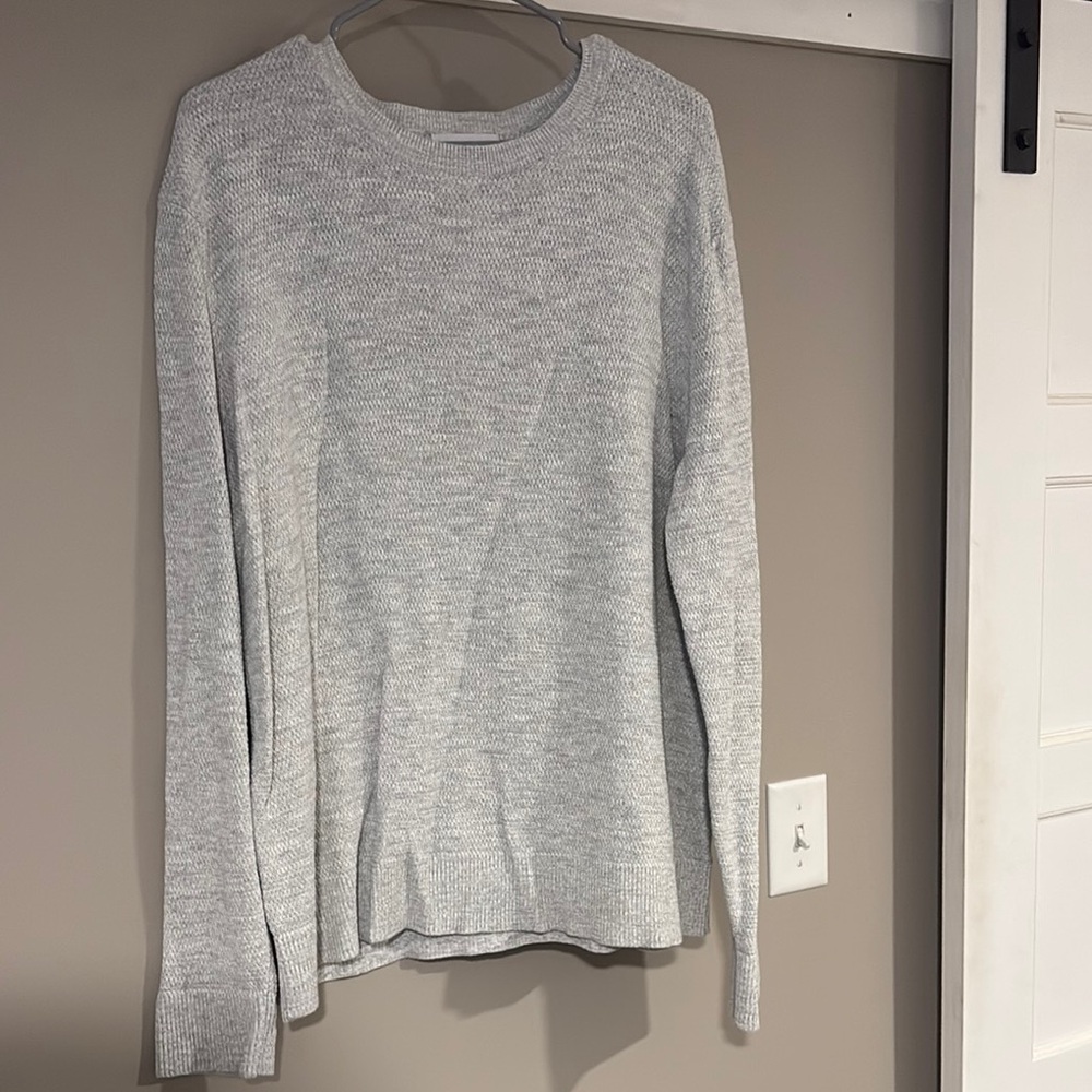 Goodfellow & Co Gray Crew Neck Sweater Lightweight Knit